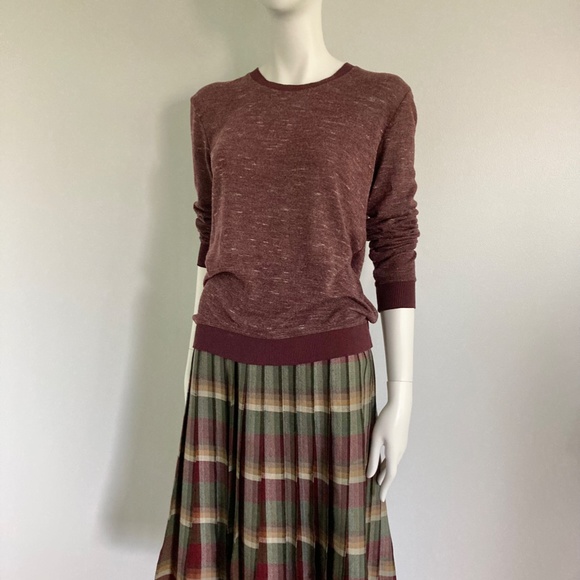 Wilfred Wine Coloured Light Long Sleeved Tee - Picture 3 of 8